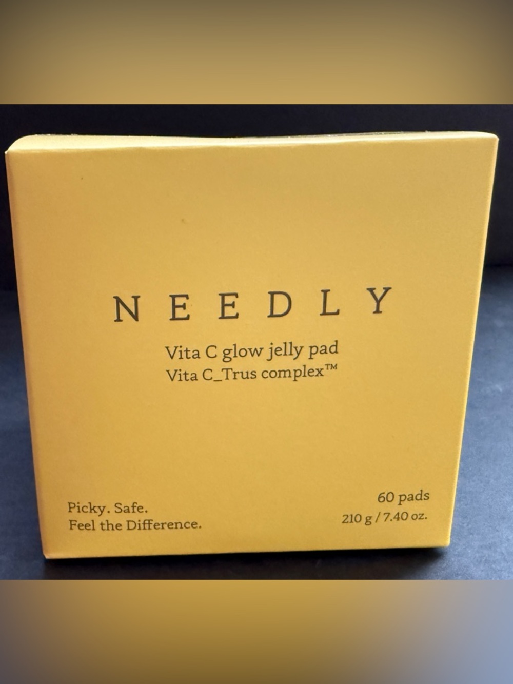 NEEDLY Vita C Glow Jelly Pad 60ct - K-Beauty Brightening Toner Pads - NEW SEALED